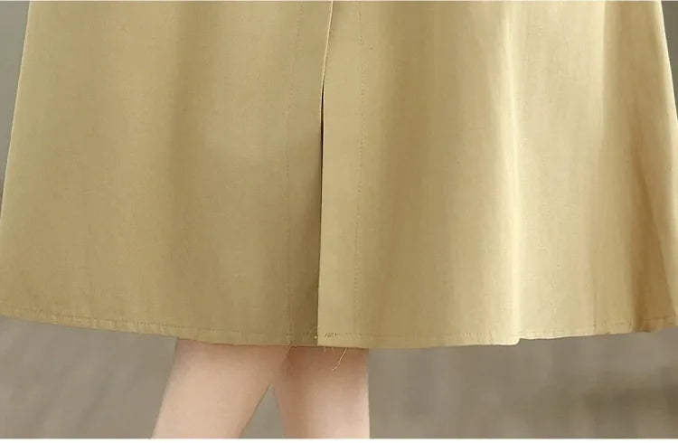 Stand Collar Button Front Textured Long Coat