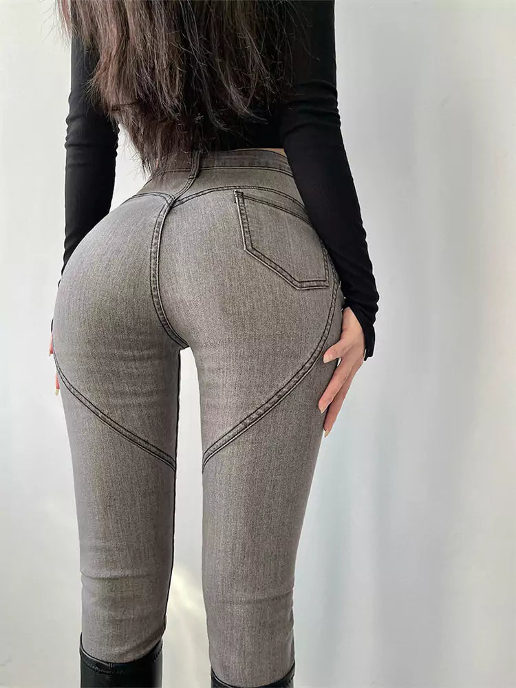 Stretch-High-Waist-Denim-Skinny-Jeans