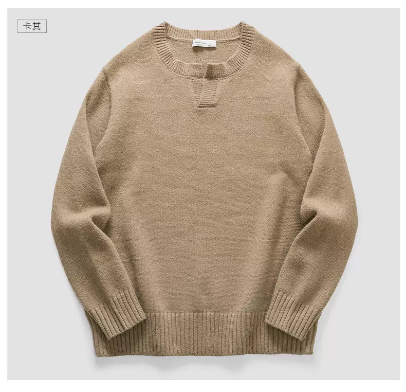 Suéter elegante, cómodo y cálido de color sólido