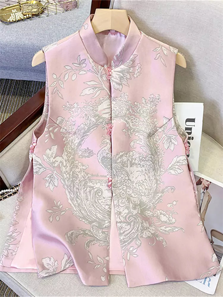 Stylish Vintage Jacquard Vest Winter