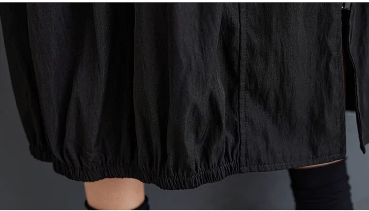 Textured Zip-Front Coat with Stand Collar