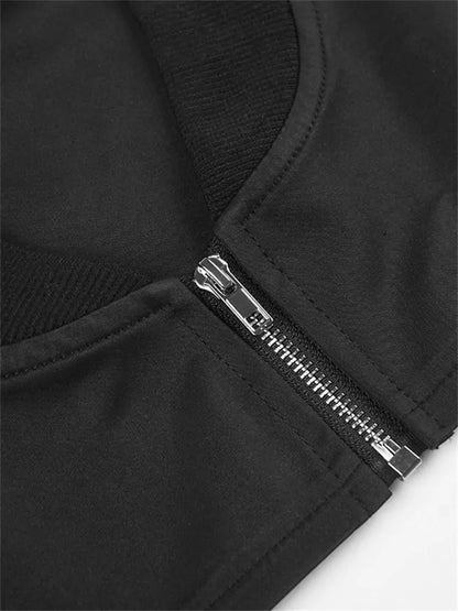 Trendige, superkurze Bolerojacke mit Reißverschluss