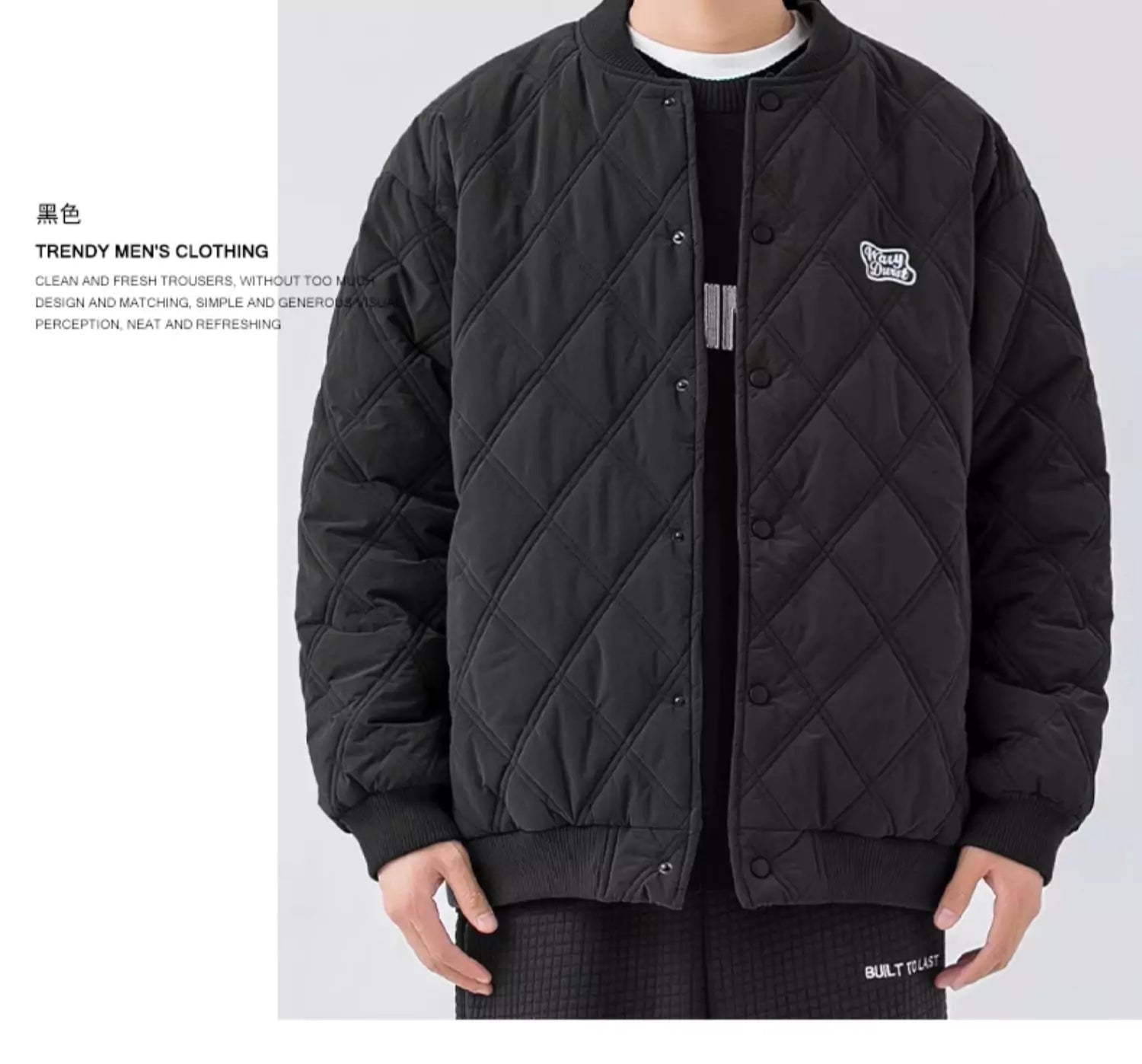Chaqueta moderna y versátil con acolchado de rombos