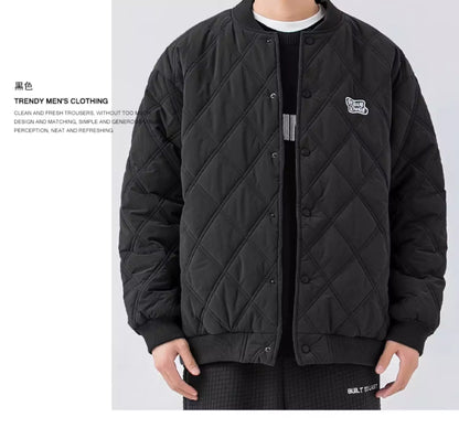 Chaqueta moderna y versátil con acolchado de rombos