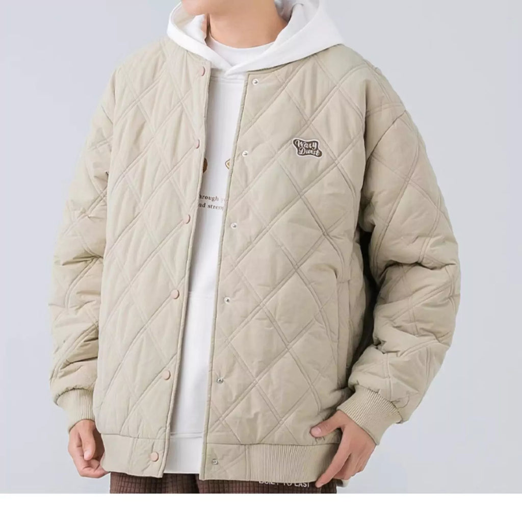 Chaqueta moderna y versátil con acolchado de rombos