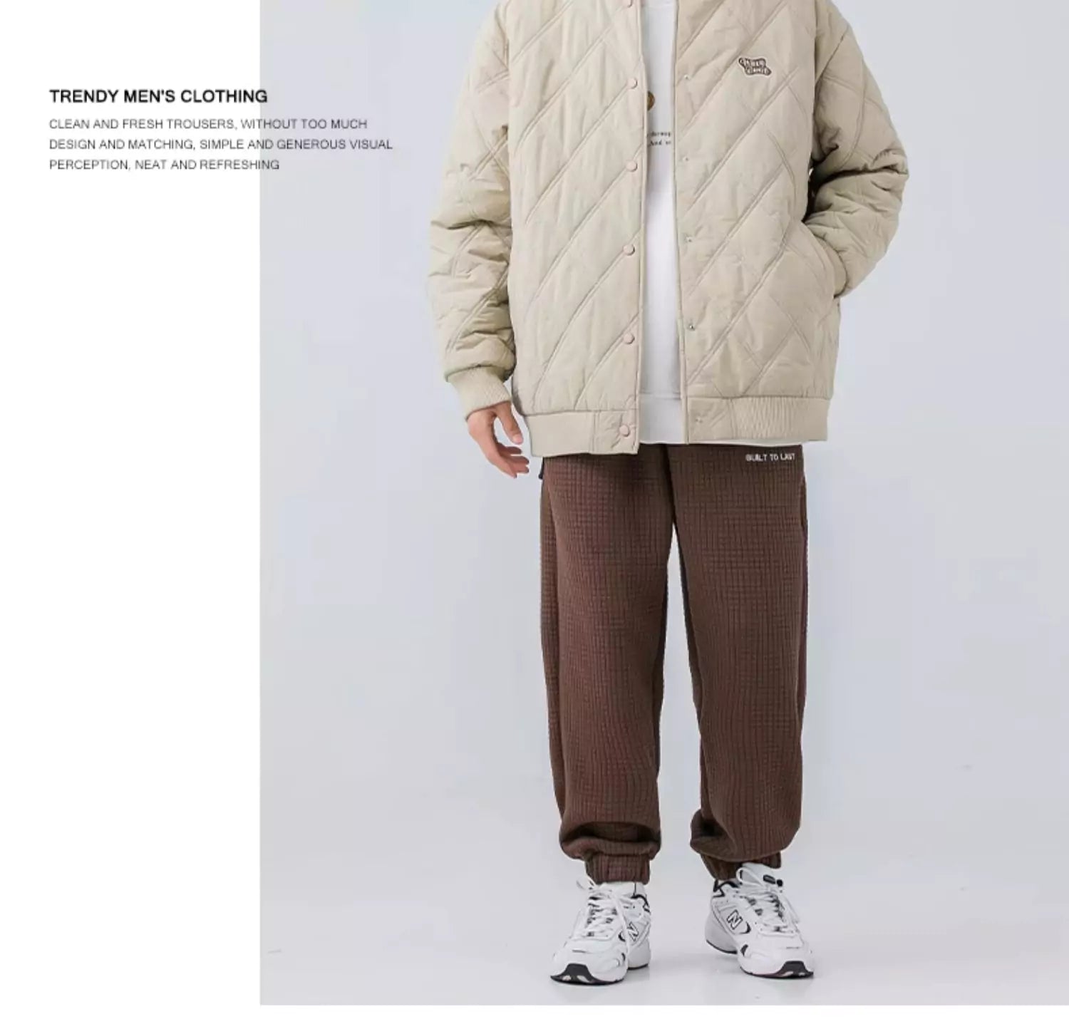 Chaqueta moderna y versátil con acolchado de rombos
