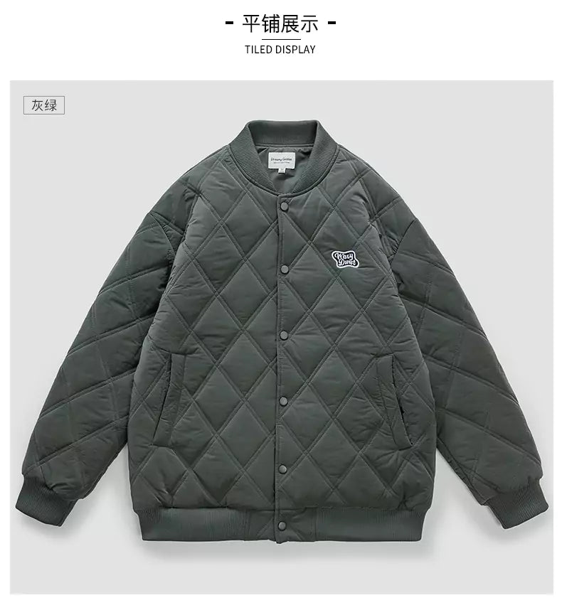 Chaqueta moderna y versátil con acolchado de rombos