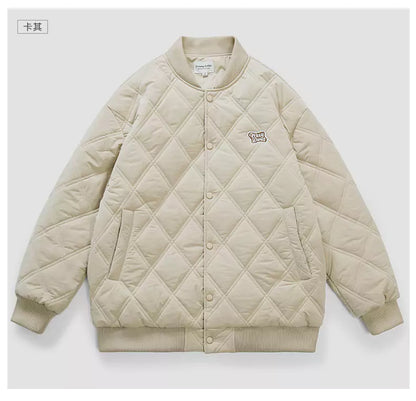 Chaqueta moderna y versátil con acolchado de rombos