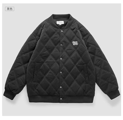 Chaqueta moderna y versátil con acolchado de rombos