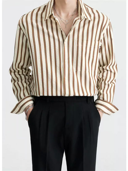 Trendiges Hemd mit vertikalen Streifen für Herren