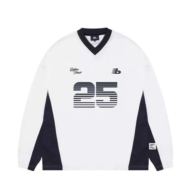 Unisex Fleece Vintage Colorblock Graphic Print Sweatshirt