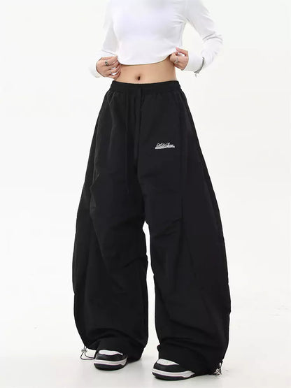 Unisex High Street Fleece Wide Leg Fallschirmhose