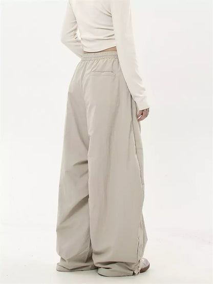 Unisex High Street Fleece Wide Leg Fallschirmhose