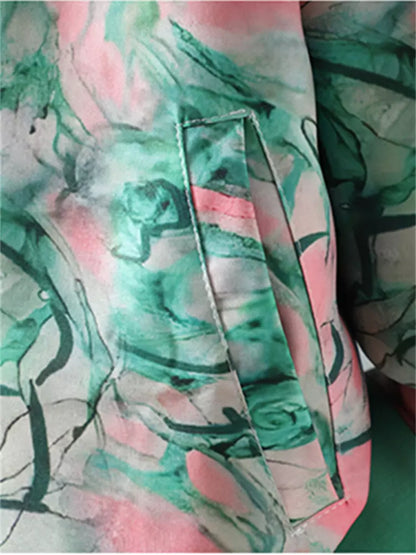 Vintage-Steppmantel im chinesischen Stil mit Stickerei und Froschknöpfen