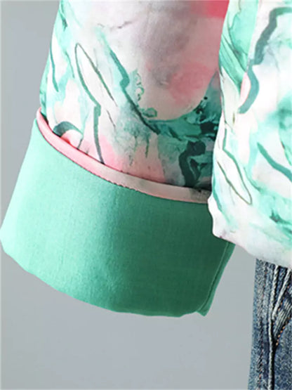 Vintage-Steppmantel im chinesischen Stil mit Stickerei und Froschknöpfen