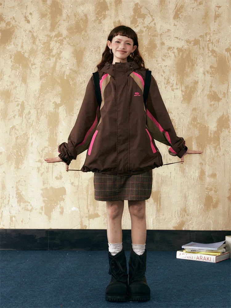 Vintage Colorblock Zip Up Jacket EZEK