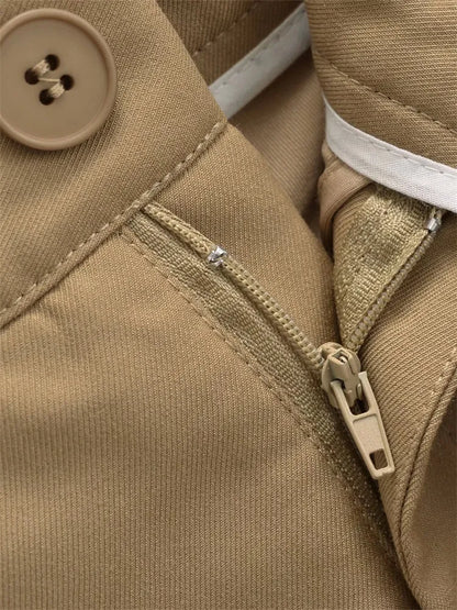 Vintage-Minirock mit Stickerei und hohem Bund