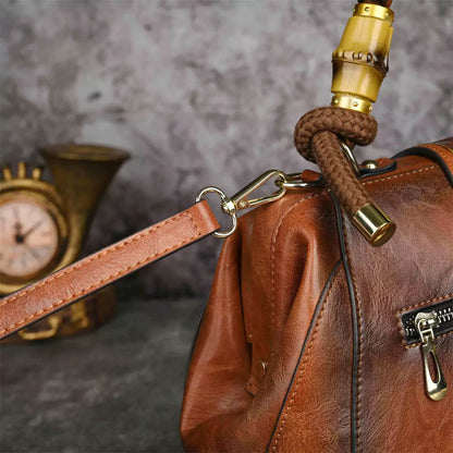 Vintage Damenhandtasche mit floralem Prägemuster, großes Fassungsvermögen, Umhängetasche &amp; Schultertasche 