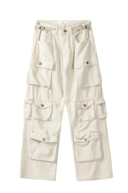 Vintage Multi Pocket High Waist Cargo Pants