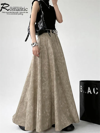 Vintage Tiedye A-line Maxi Skirt