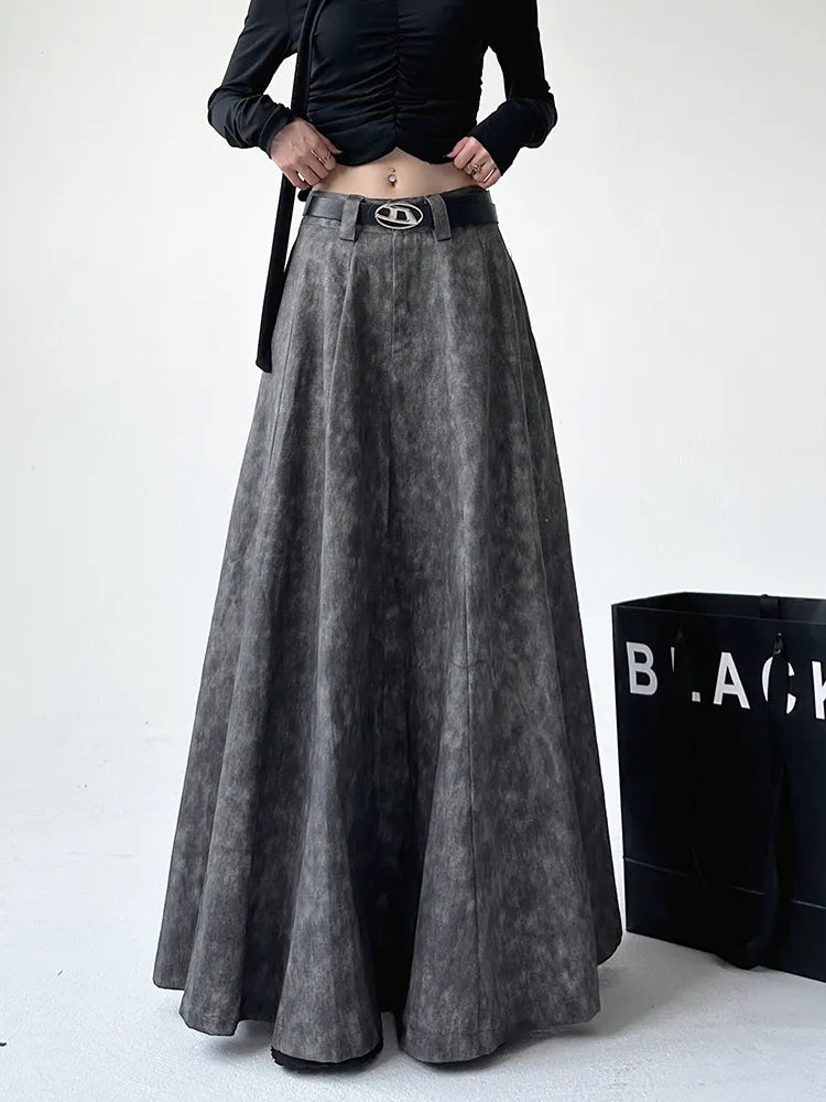 Vintage Tiedye A-line Maxi Skirt