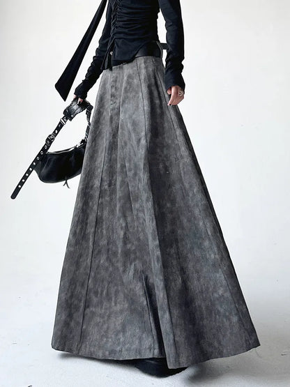 Vintage Tiedye A-line Maxi Skirt