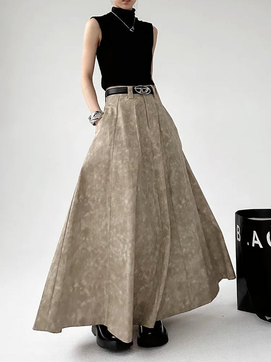 Vintage Tiedye A-line Maxi Skirt