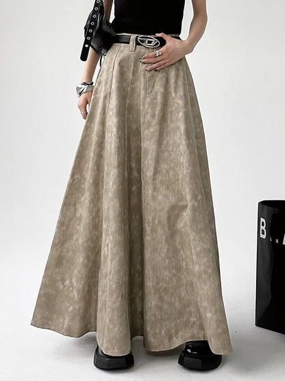 Vintage Tiedye A-line Maxi Skirt