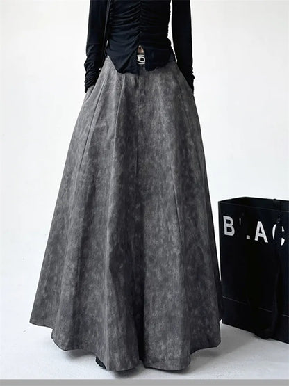 Vintage Tiedye A-line Maxi Skirt