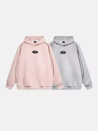 Sudadera vintage versátil de ante bordado