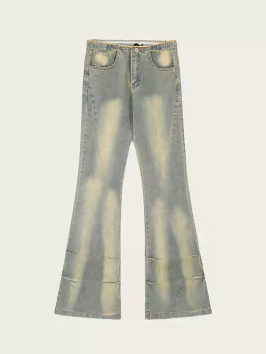 Vintage Washed Straight Leg Jeans