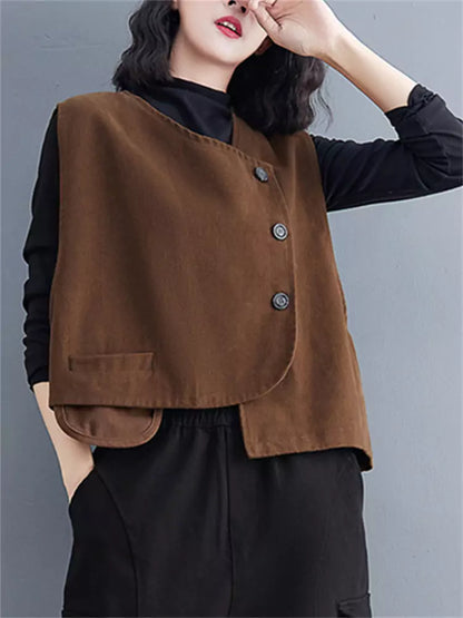 Literarische Retro-Anzugweste für Damen, Frühling/Herbst