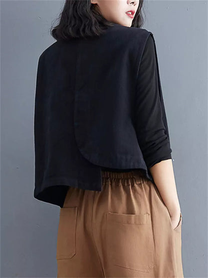 Literarische Retro-Anzugweste für Damen, Frühling/Herbst