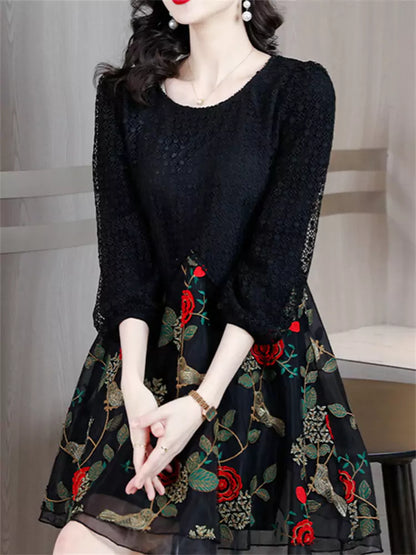 Women's Must-Have Trendy Floral Pink Flowy Mini Dress